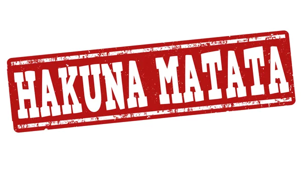Hakuna Matata razítko — Stockový vektor