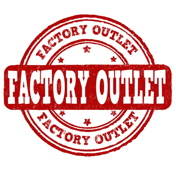 Factory outlet stempel — Stockvector