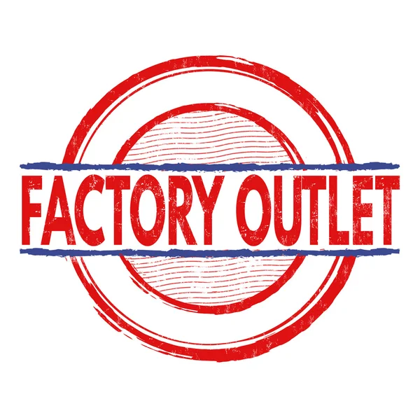 Factory outlet stempel — Stockvector