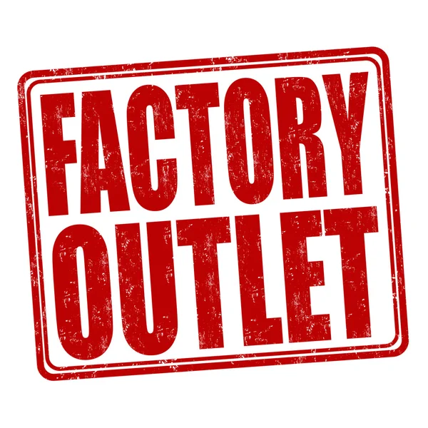 Factory outlet σφραγίδα — Διανυσματικό Αρχείο