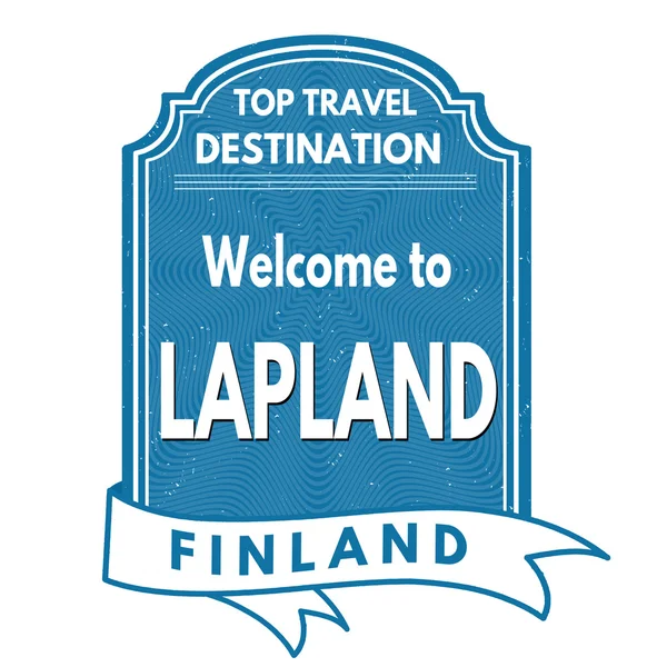 Lapland bélyegző — Stock Vector
