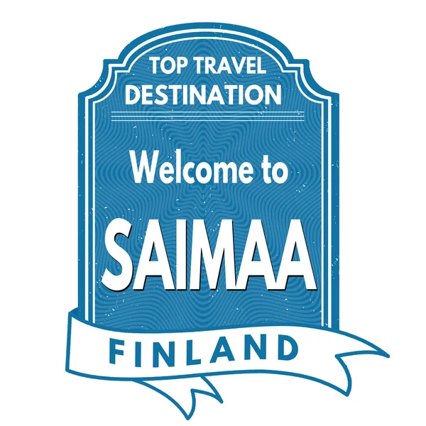 Saimaa stempel — Stockvector