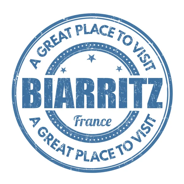 Carimbo biarritz — Vetor de Stock
