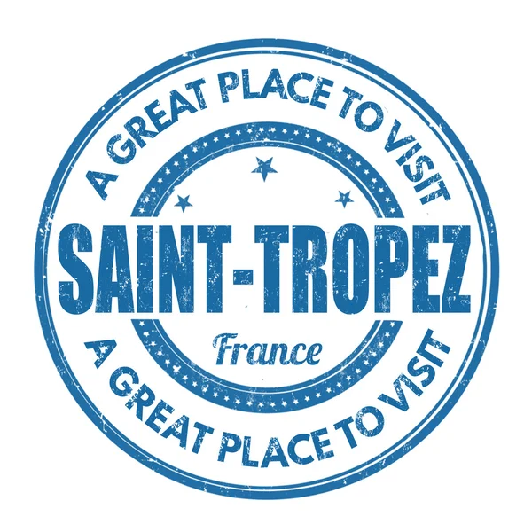 Timbre de Saint Tropez — Image vectorielle