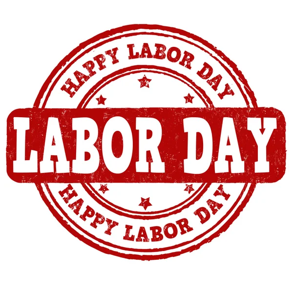 Happy Labor day stämpel — Stock vektor