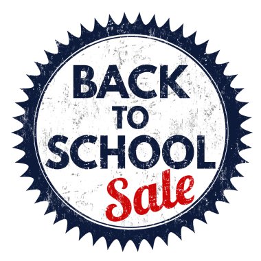 Geri okul Satılık damgası