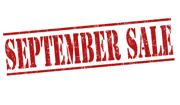 Selo de venda setembro — Vetor de Stock