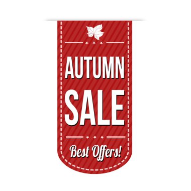 Sonbahar indirimi pankartı tasarımı