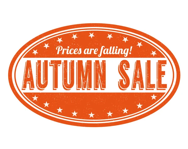 Carimbo de venda outono — Vetor de Stock