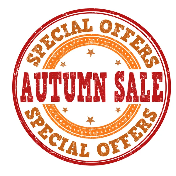 Carimbo de venda outono — Vetor de Stock