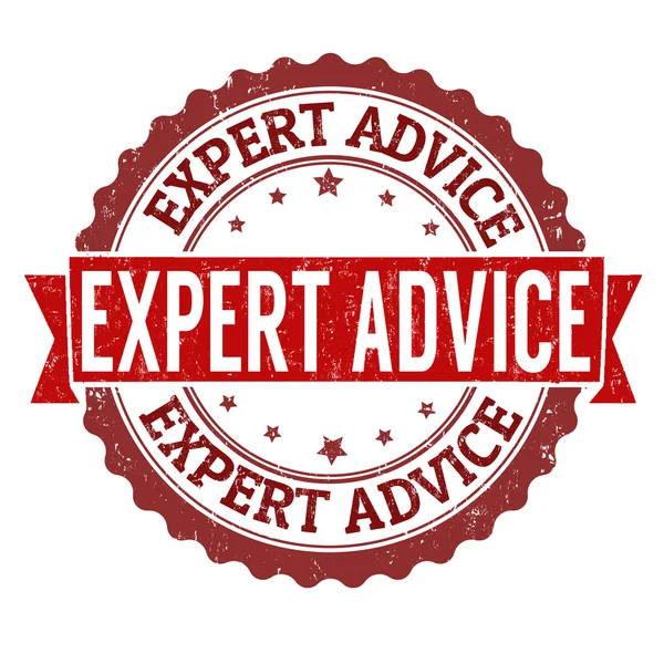 Expert advice stamp — Stock Vector