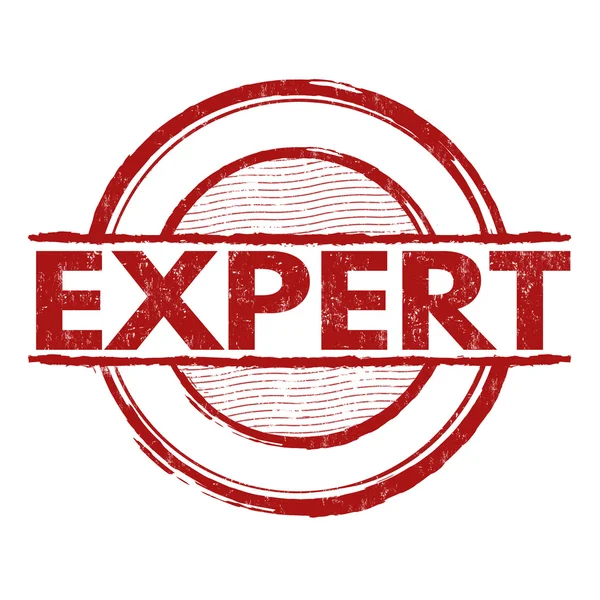 Timbre d'expert — Image vectorielle