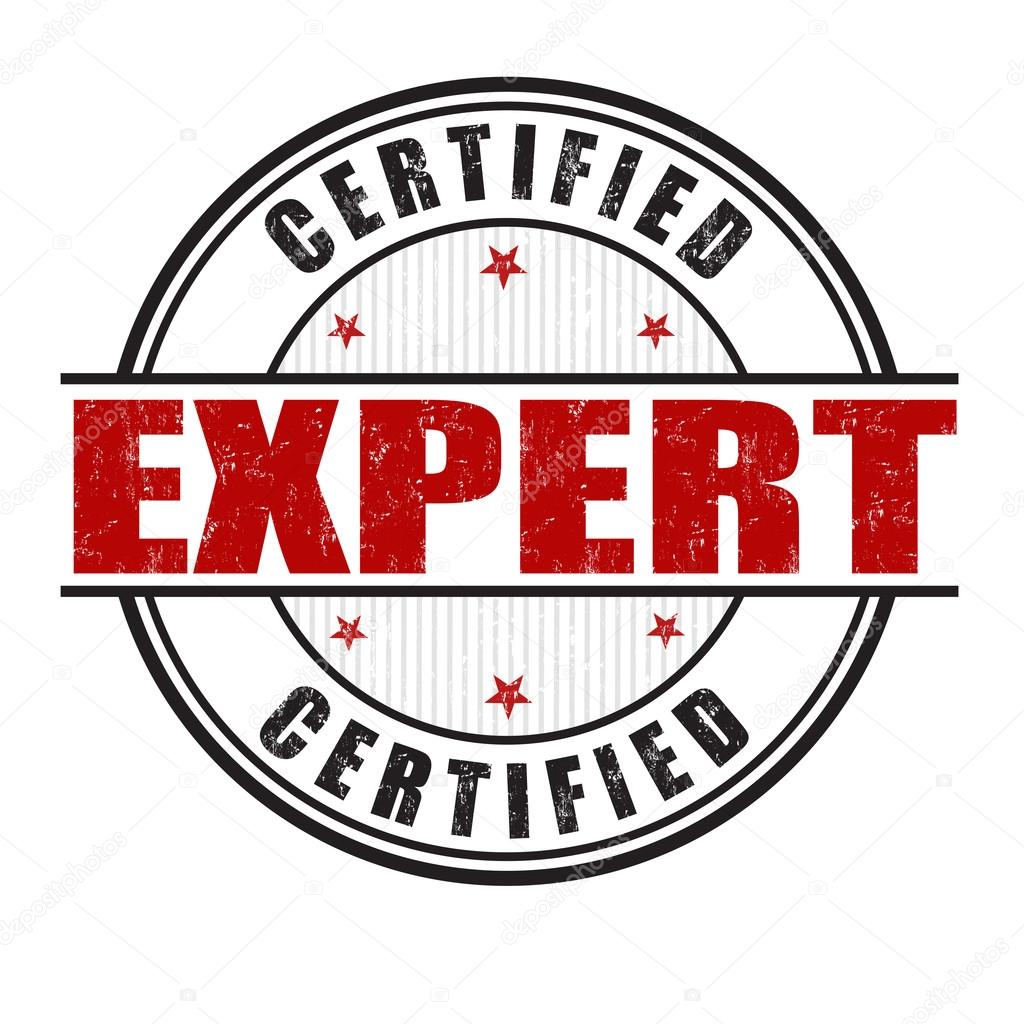 Expert certified stamp