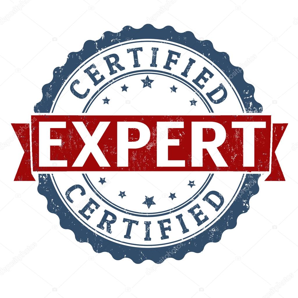 Expert certified stamp