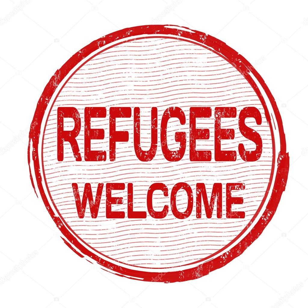 Refugees Welcome stamp