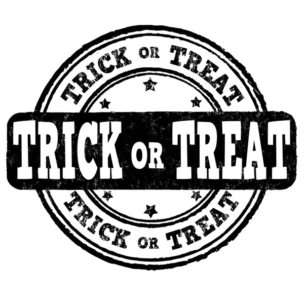 Trick or treat stempel — Stockvector