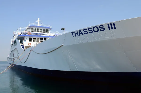 A Thassos ferry részletek — Stock Fotó