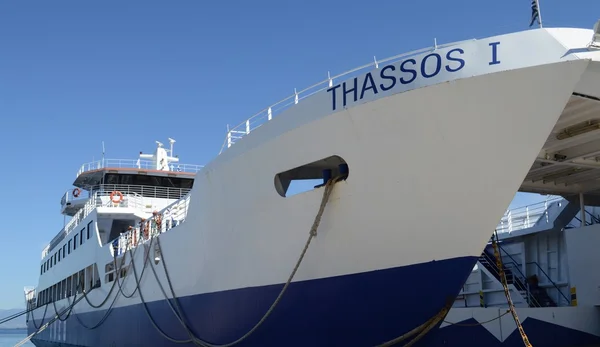 A Thassos ferry részletek — Stock Fotó