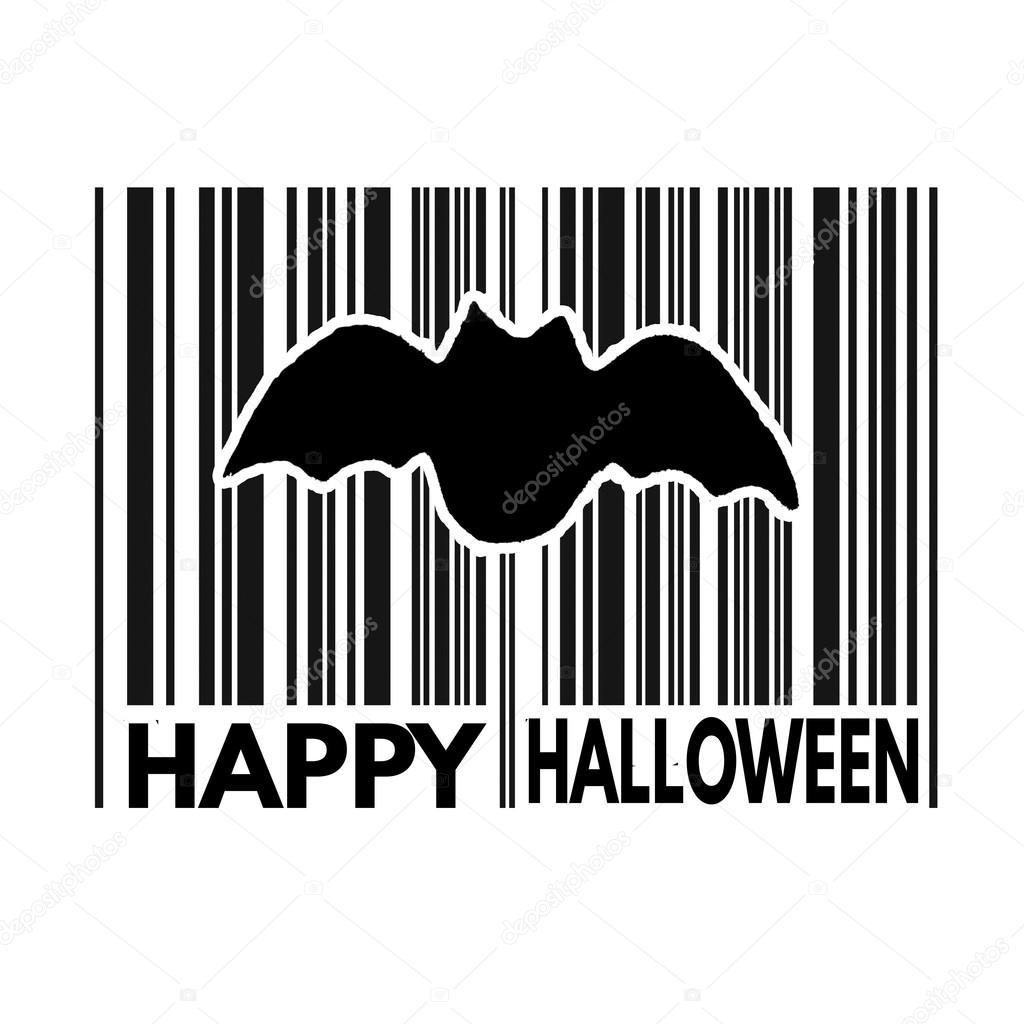 Happy Halloween barcode — Stock Vector © roxanabalint 85041428