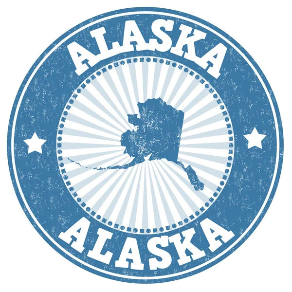 Alaszka bélyegző — Stock Vector