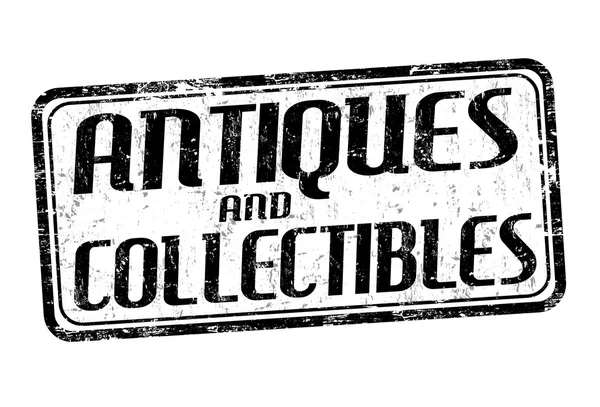 Antiquiteiten en collectibles stempel — Stockvector