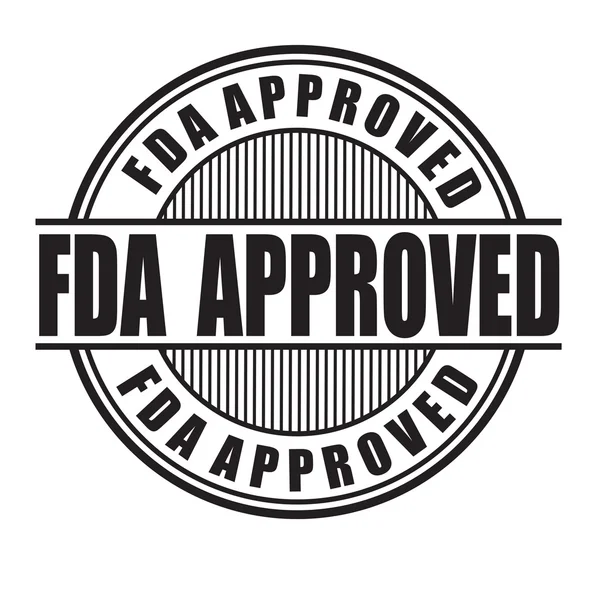 Sello aprobado por la FDA — Vector de stock