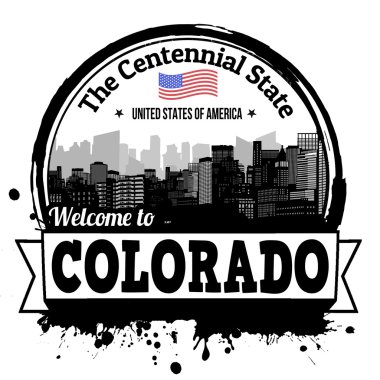 Colorado  sign or stamp clipart