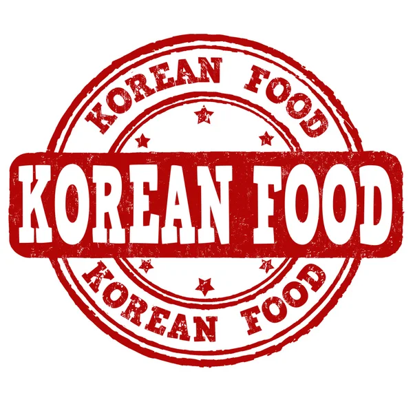 韩国食品券 — 图库矢量图片
