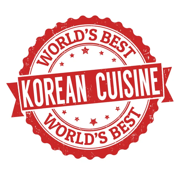 Sello de cocina coreana — Archivo Imágenes Vectoriales