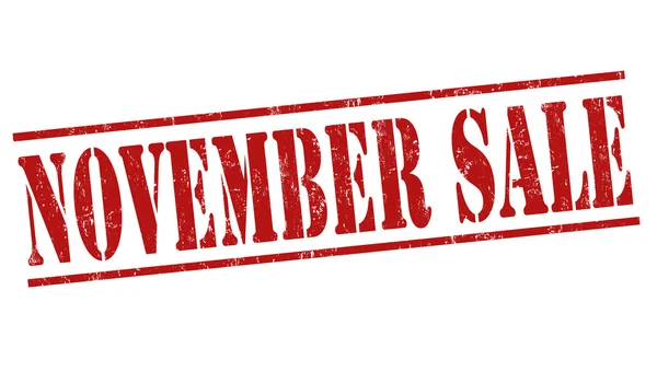 November sale stamp — Stock Vector