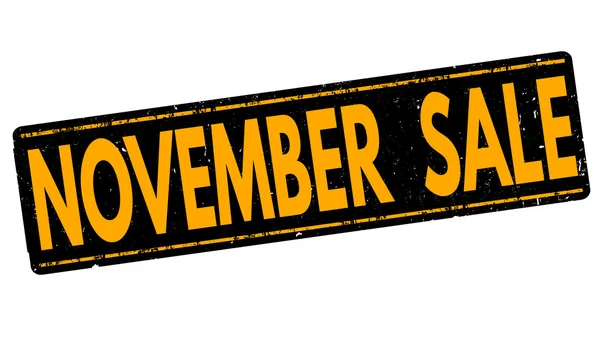 Carimbo de venda novembro — Vetor de Stock