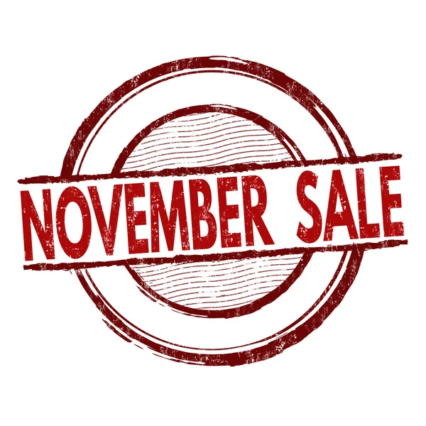 Timbre de vente de novembre — Image vectorielle