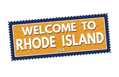 Rhode Island Seyahat etiket veya damga için hoş geldiniz