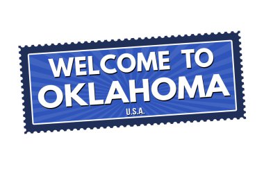 Oklahoma seyahat etiket veya damga için hoş geldiniz