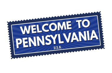 Pennsylvania seyahat etiket veya damga için hoş geldiniz