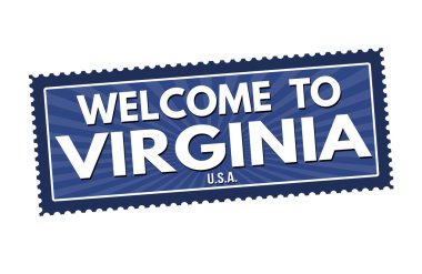 Virginia seyahat etiket veya damga için hoş geldiniz