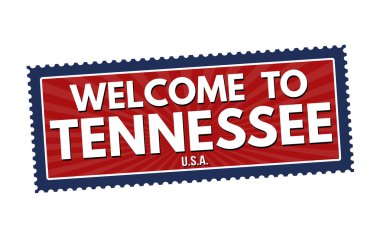Tennessee seyahat etiket veya damga için hoş geldiniz