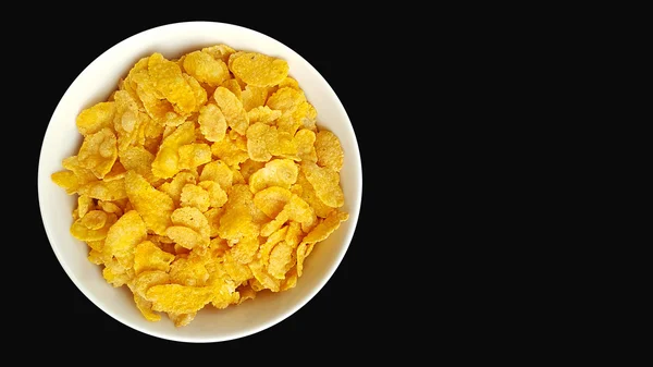 Schüssel mit Cornflakes — Stockfoto