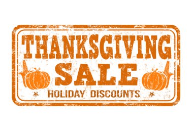 Şükran Günü Satılık damgası