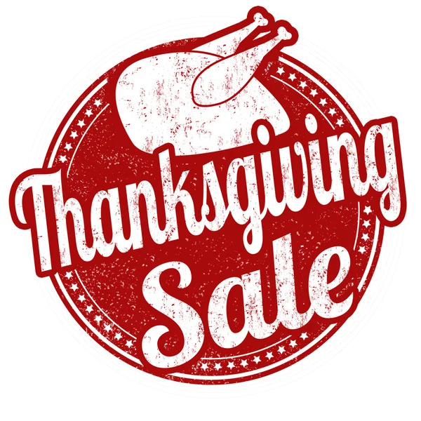 Thanksgiving försäljning stämpel — Stock vektor