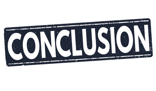 Conclusion grunge stamp