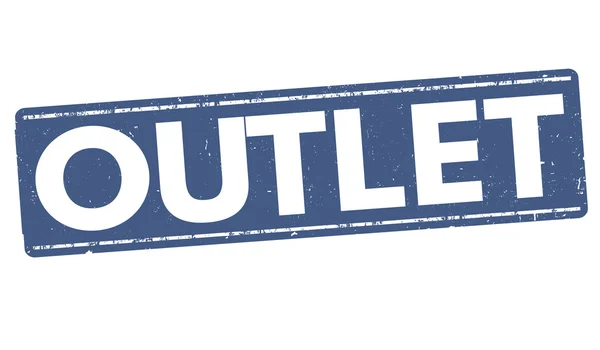 Outlet grunge stämpel — Stock vektor