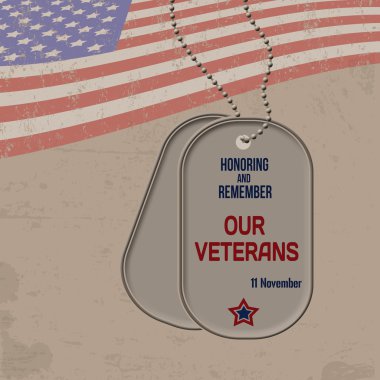 Military dog tags clipart