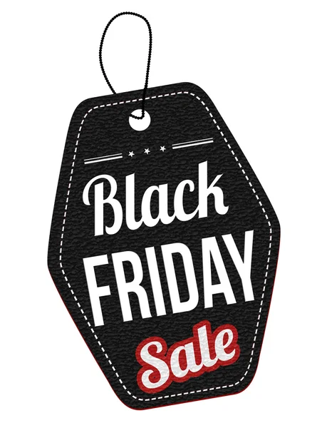 Black friday sale label or price tag — Stock Vector