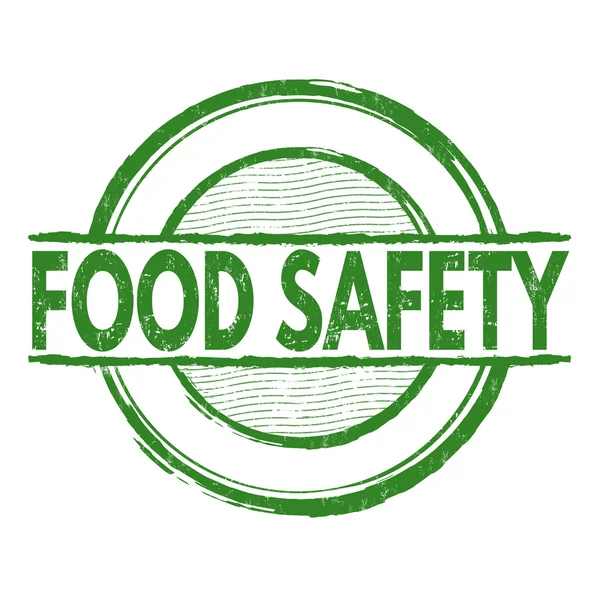 食品安全邮票 — 图库矢量图片