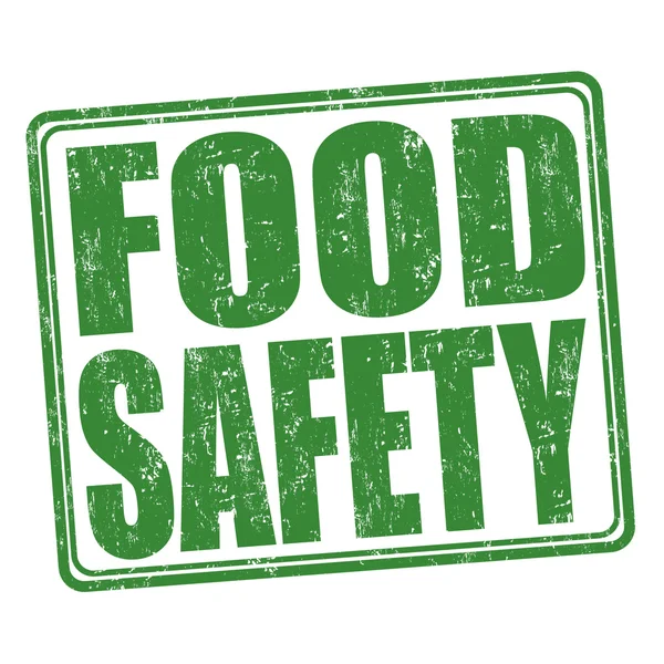 Gıda güvenliği damga — Stok Vektör