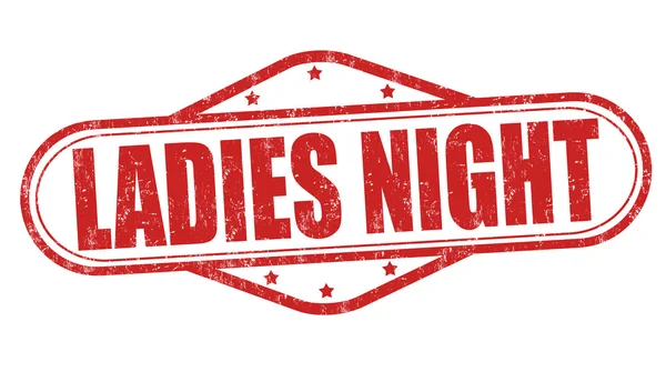 Ladies night razítko — Stockový vektor