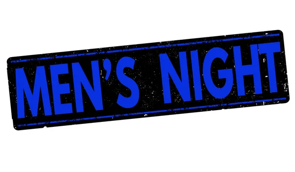 Männer-Nachtmarke — Stockvektor