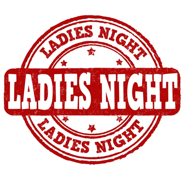 Ladies night stämpel — Stock vektor