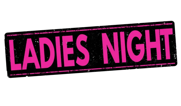 Ladies night razítko — Stockový vektor